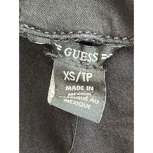 NWT Guess Super Skinny Fit Rosemary Jumpsuit Sz XS High-Waisted Adj Straps Black - Picture 5 of 14